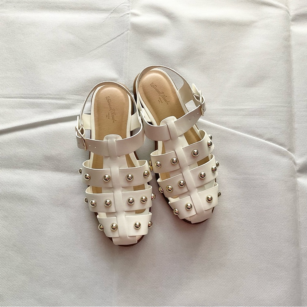 Universal Thread White Studded Sandals - image 1